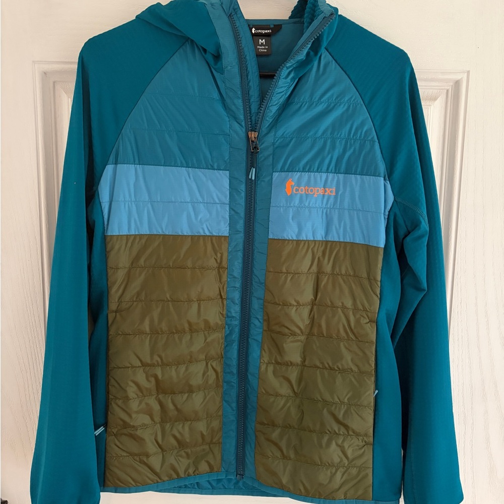 Cotopaxi Capa Hybrid Insulated Hooded Teal Jacket size M